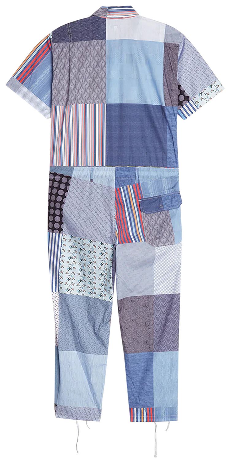 Engineered Garments Print Combi Suit Square Patchwork