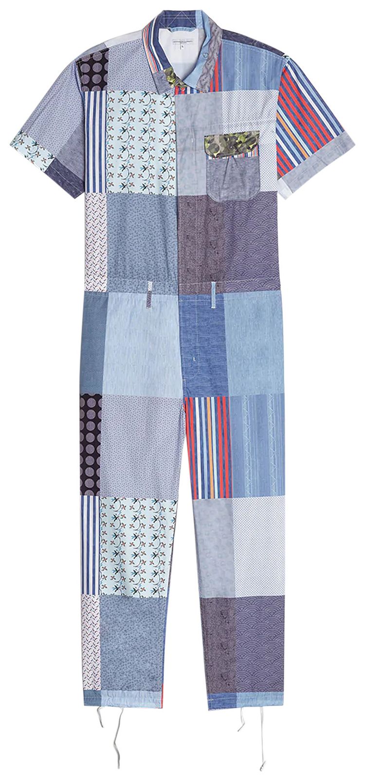 Engineered Garments Print Combi Suit Square Patchwork