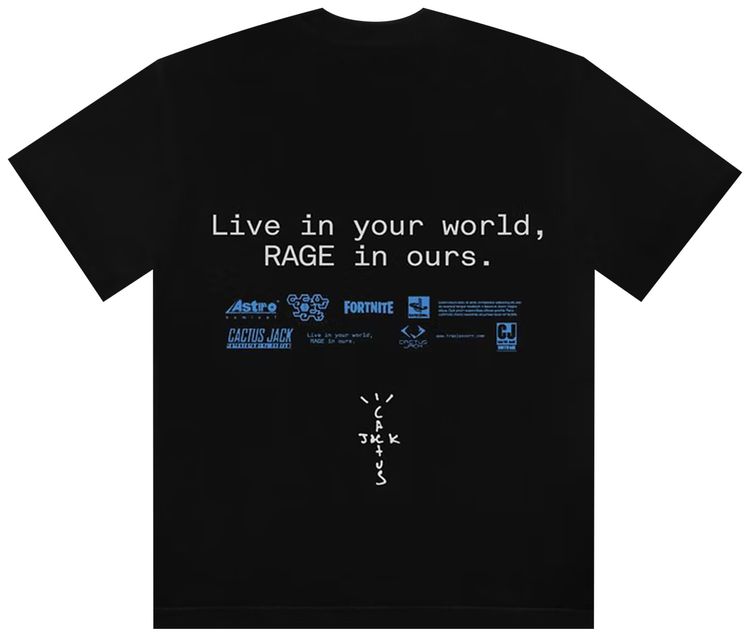 Cactus Jack by Travis Scott The Scotts World T Shirt Black