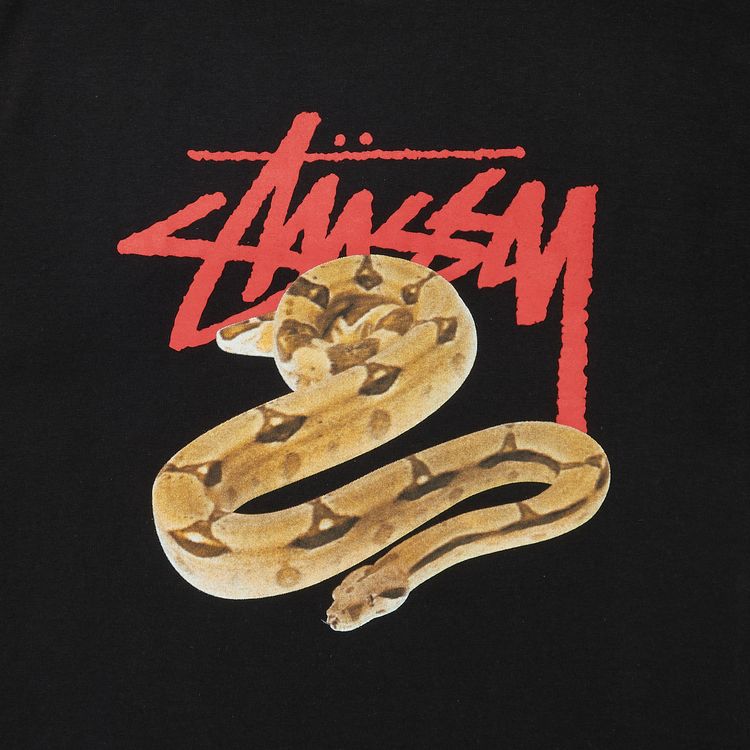 Stussy Stock Snake Tee Black