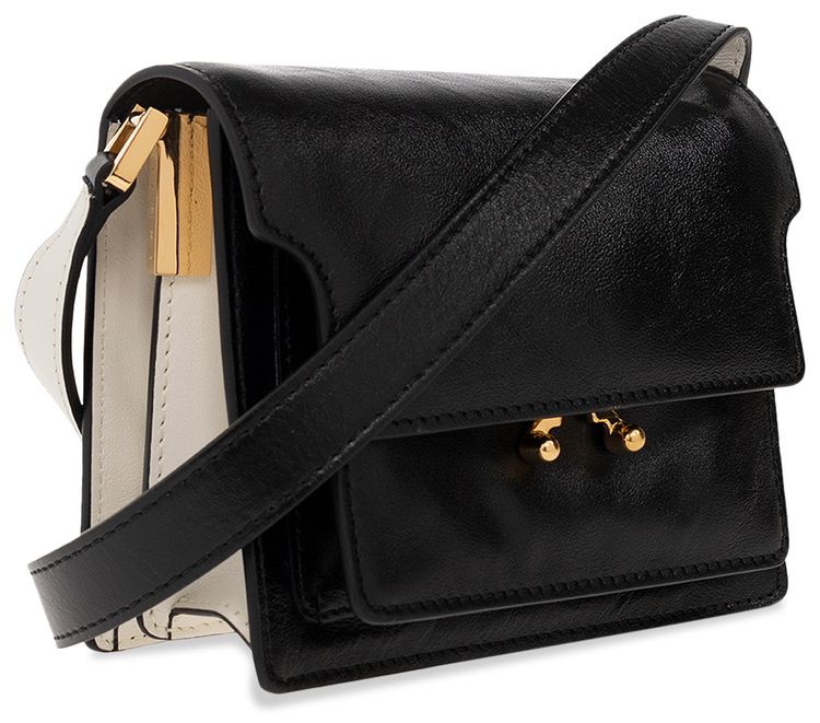 Marni Soft Mini Trunk Bag BlackLimestone
