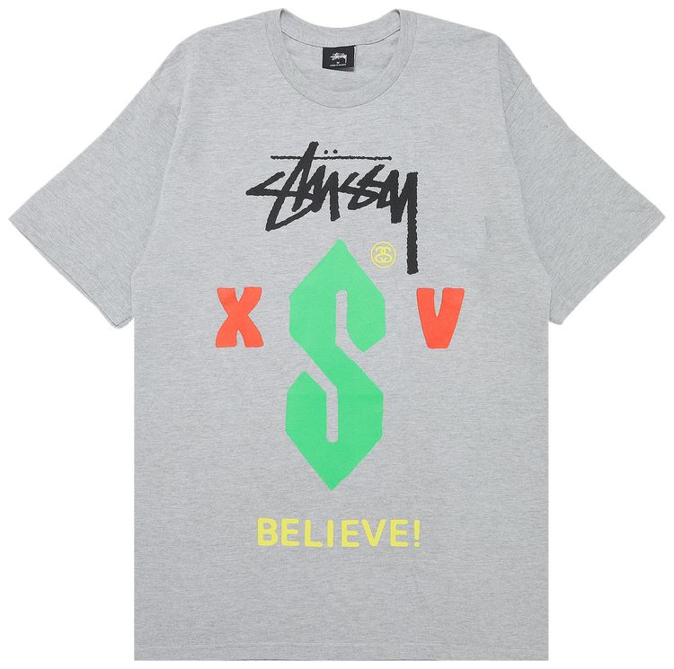 Stussy Believe Tee Grey Heather