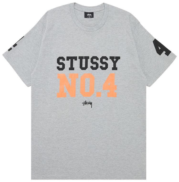 Stussy Athletic No 4 Tee Grey Heather