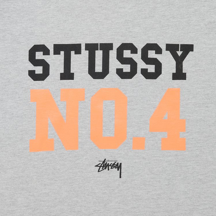 Stussy Athletic No 4 Tee Grey Heather