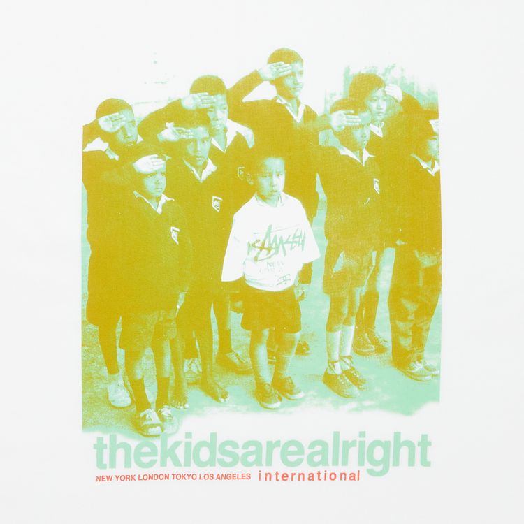 Stussy The Kids Are Alright Tee White
