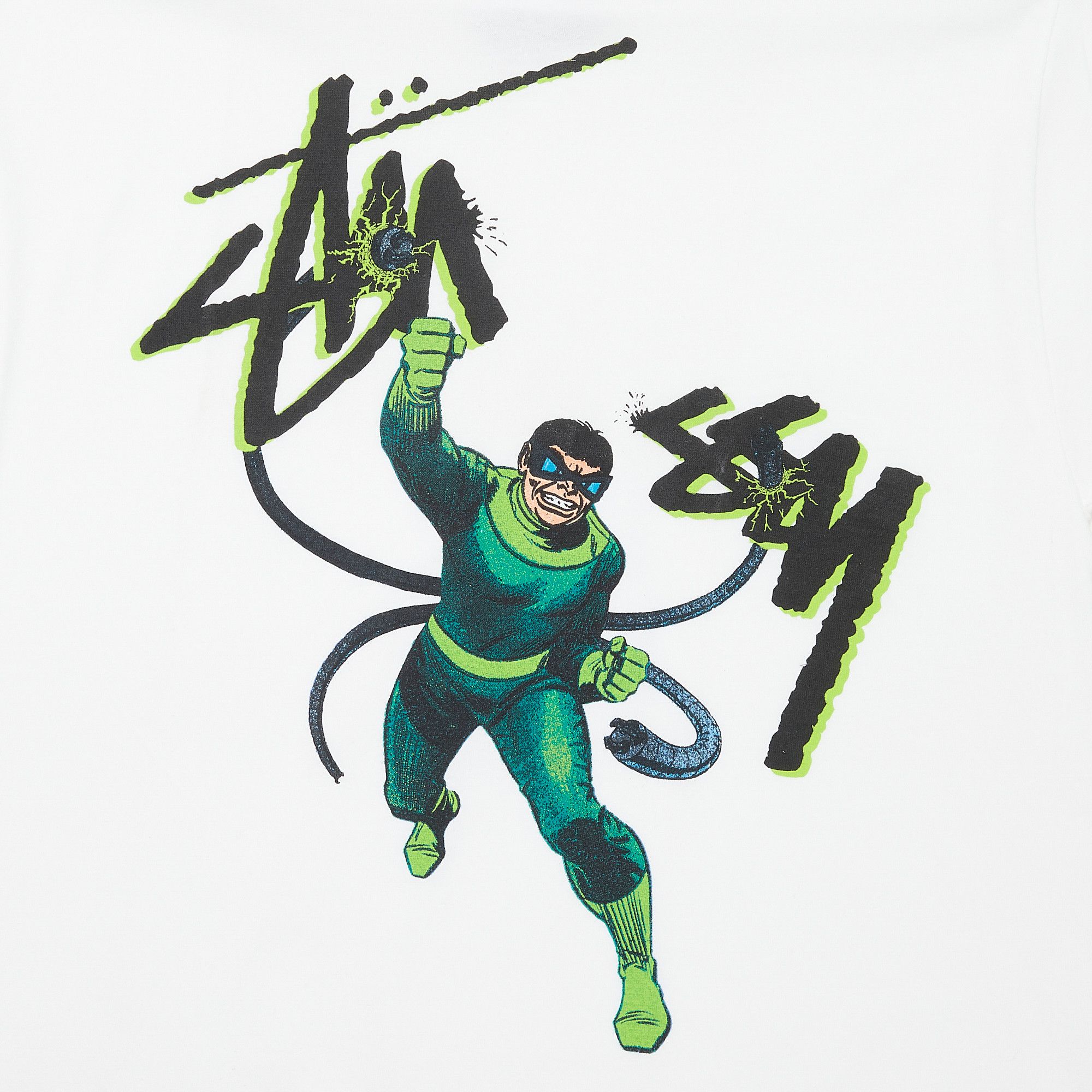 Buy Stussy x Marvel Comics Doc Ock Tee 'White' - 0535