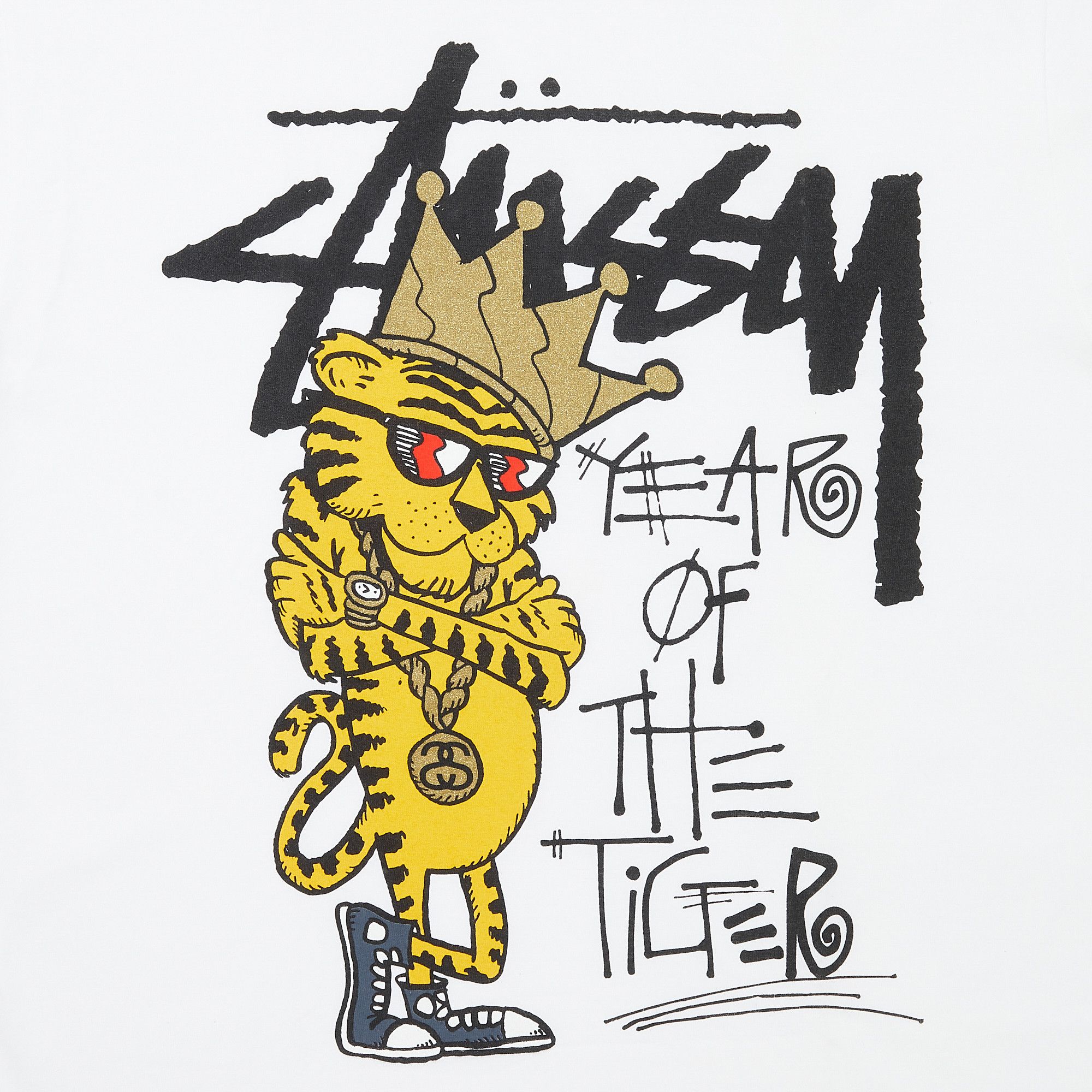 Buy Stussy Gear Year Of The Tiger Tee 'White' - 0535
