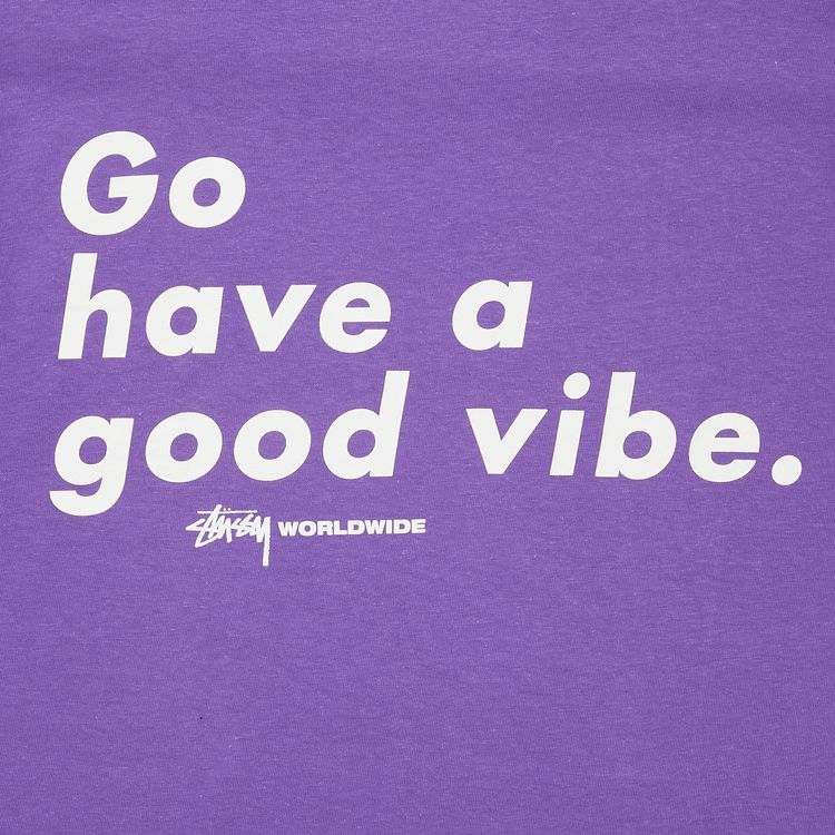 Stussy Go Have A Good Vibe Tee Purple