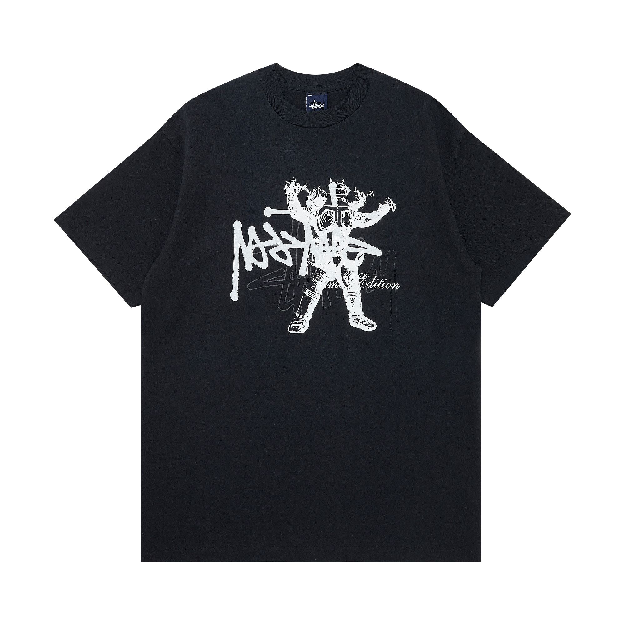 Buy Stussy Made In Usa Robot Man Limited Edition Tee 'Black