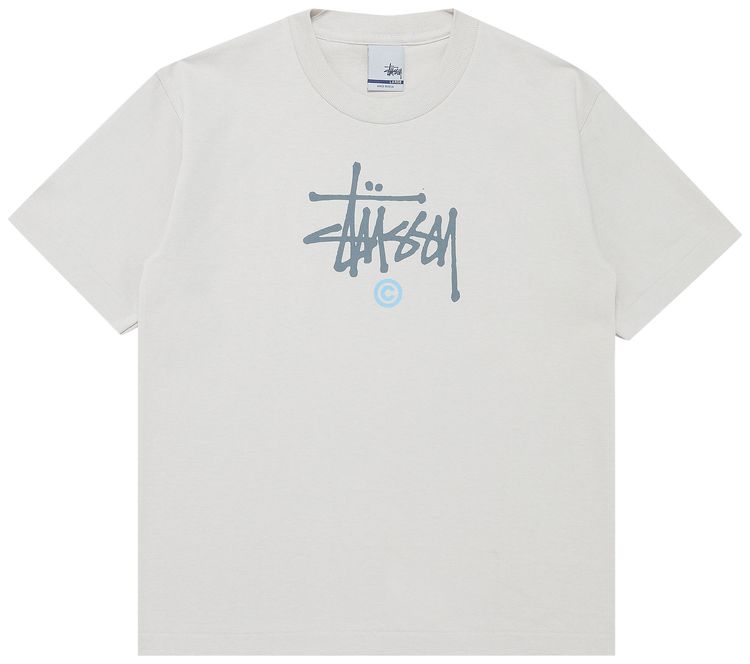 Stussy Kids Made In USA Basic Logo Tee Beige