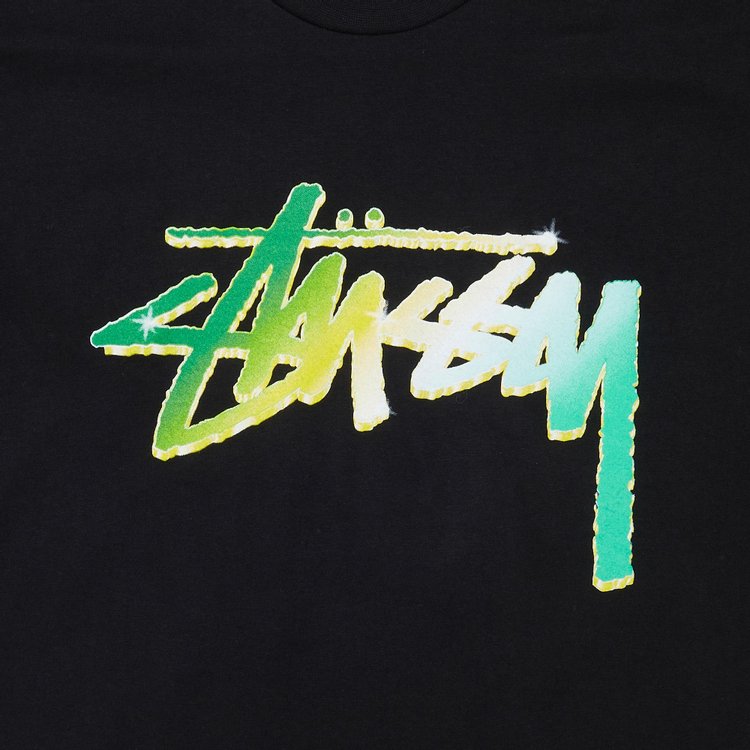 Stussy Chrome Stock Tee Black