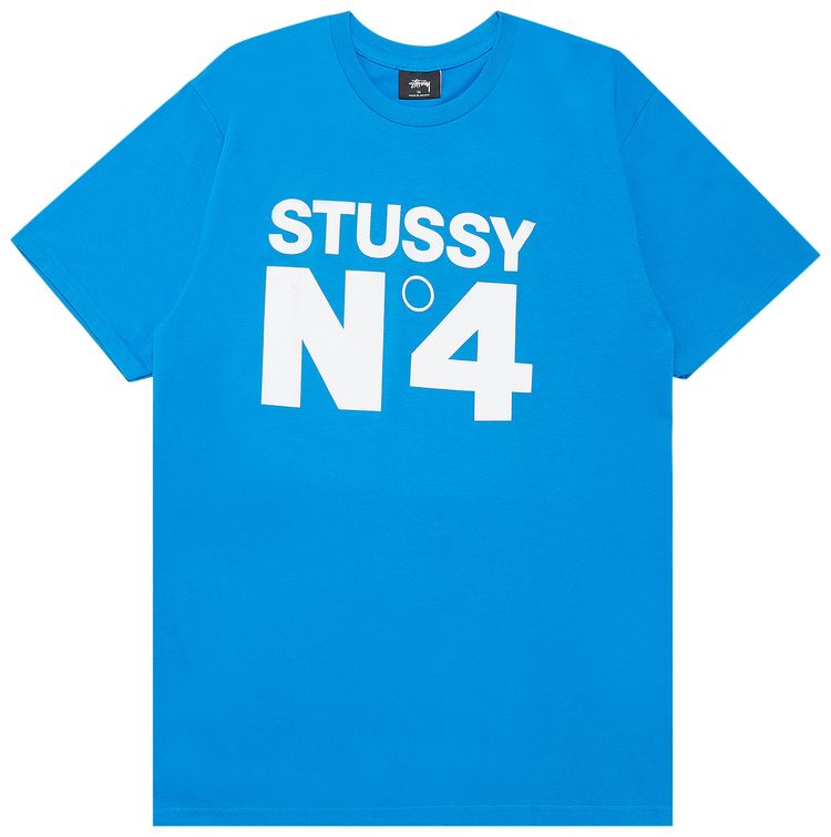 Stussy No 4 Tee Marina Blue