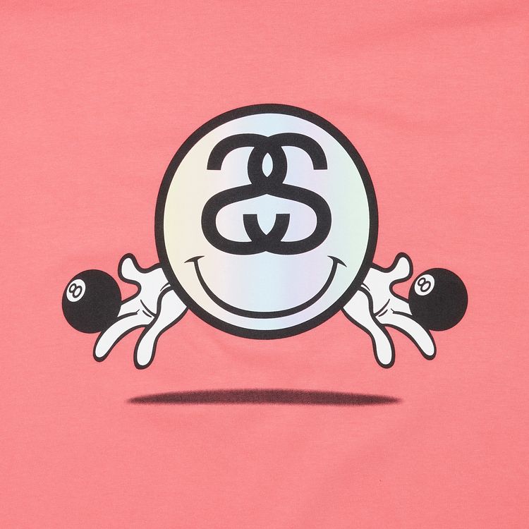 Stussy Smiley Link Tee Pink