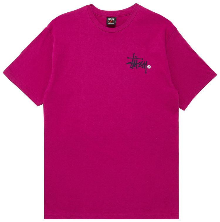 Stussy Gear Basic Logo Tee Magenta