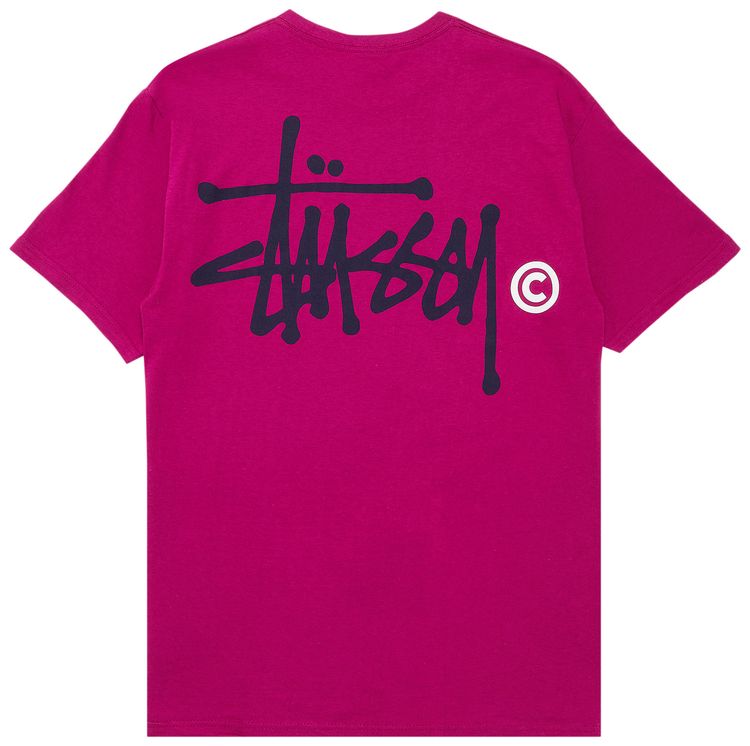 Stussy Gear Basic Logo Tee Magenta