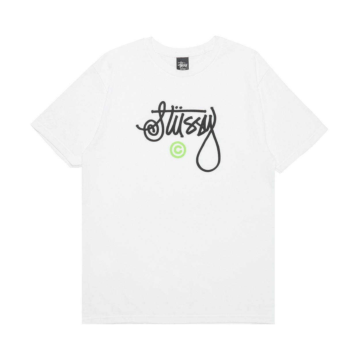 Stussy Cursive Basic Logo Tee White GOAT
