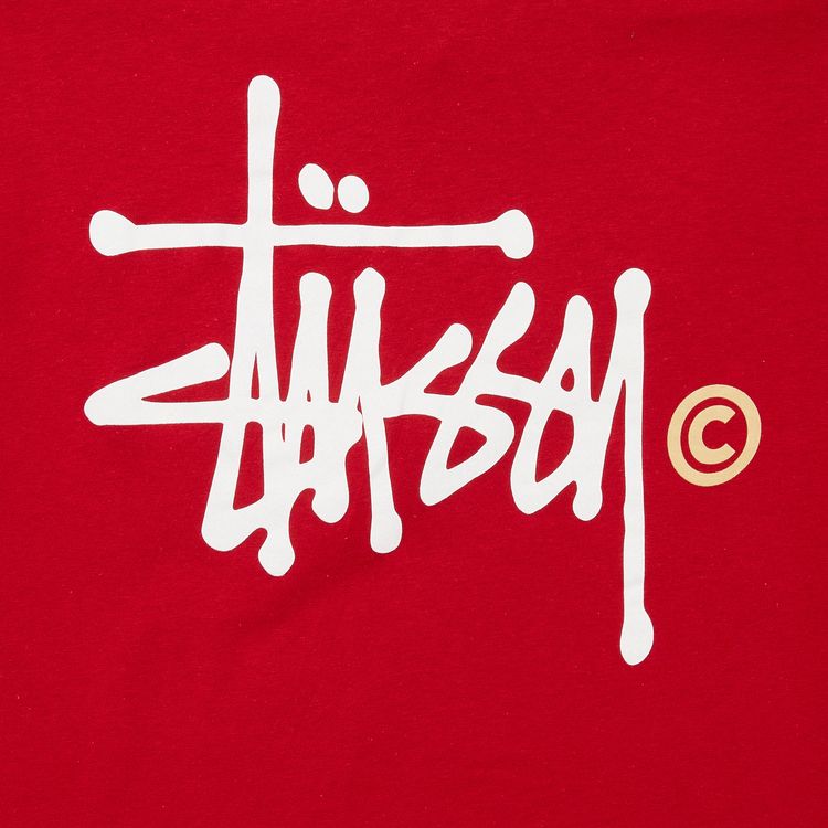Stussy Basic Logo Tee Wine