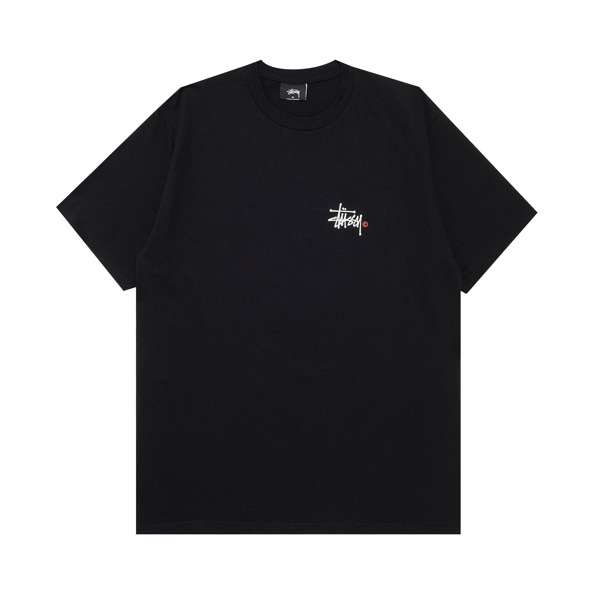 Stussy logo t shirt on sale