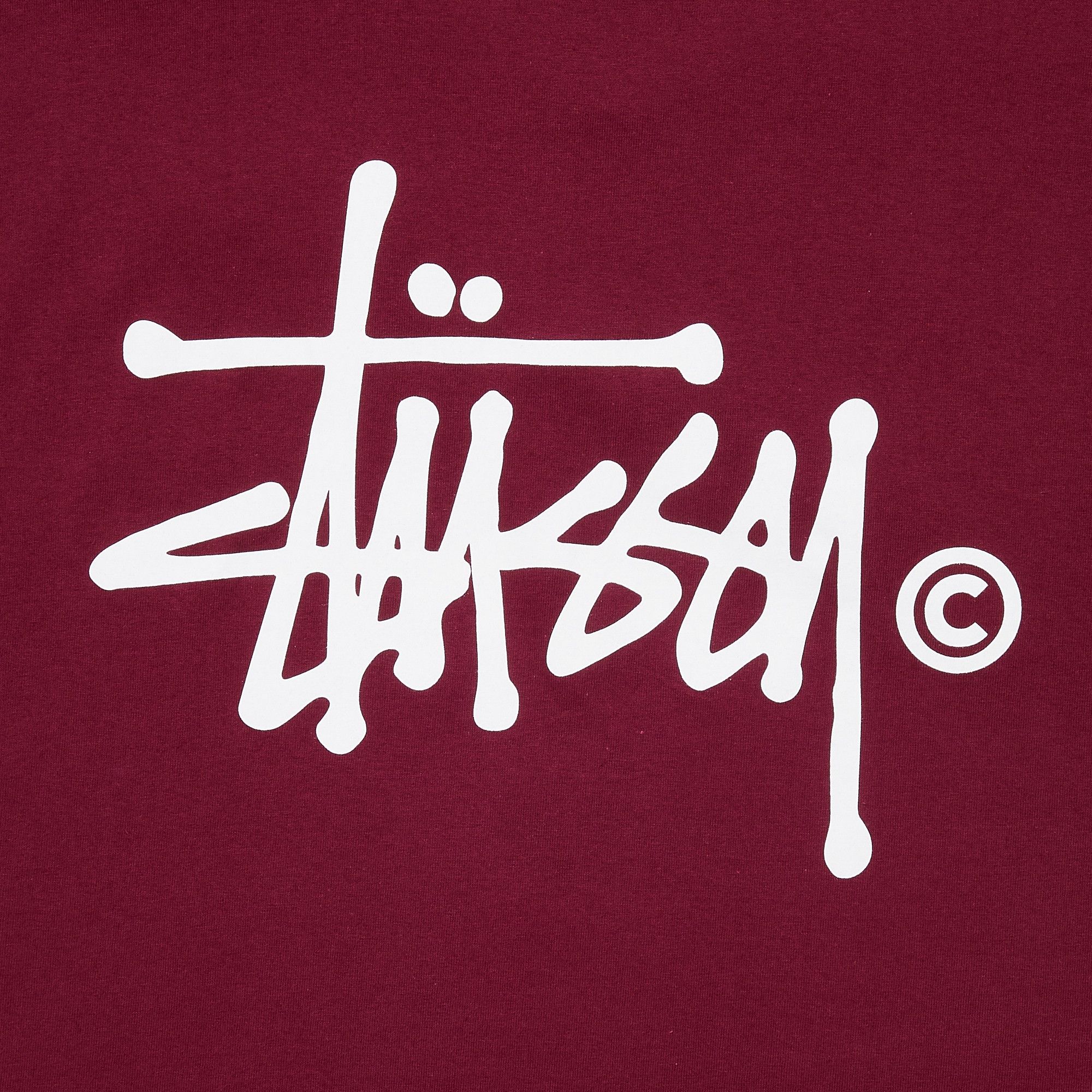 ★関税込★Stussy★Stussy Basic Stussy LS T-Shirt Dark Red★ Buy Stussy Basic Logo Tee 'Dark Red' - 1903280 DARK | GOAT