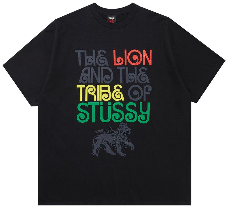 Stussy Gear Lion Tee Black