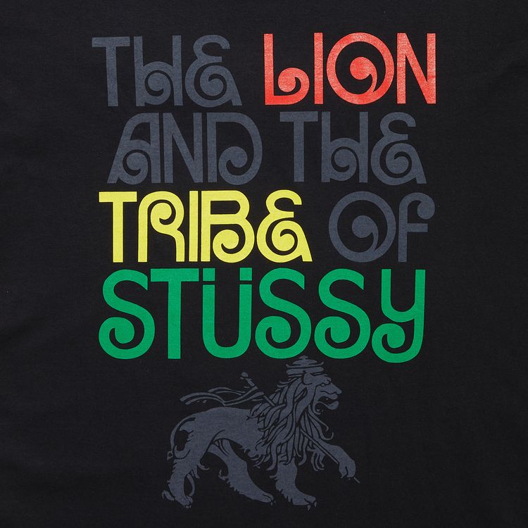 Stussy Gear Lion Tee Black