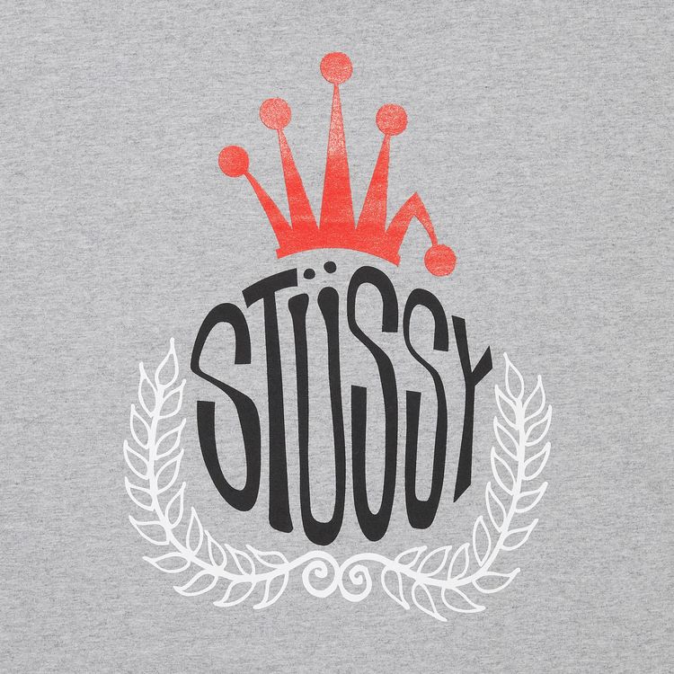 Stussy Crown Wreath Tee Grey Heather
