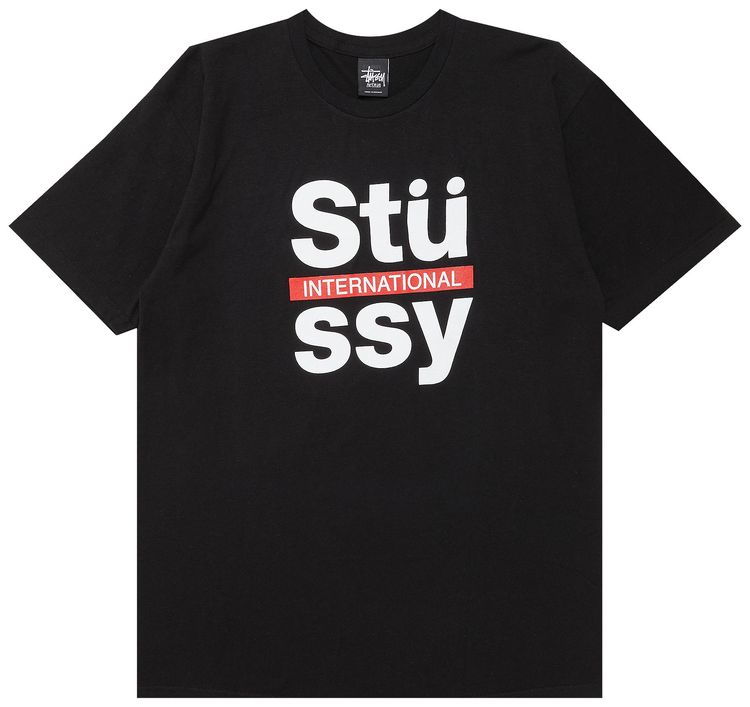 Stussy International Block Tee Black