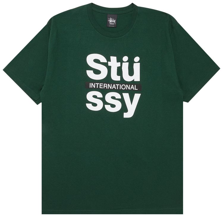 Stussy International Block Tee Green