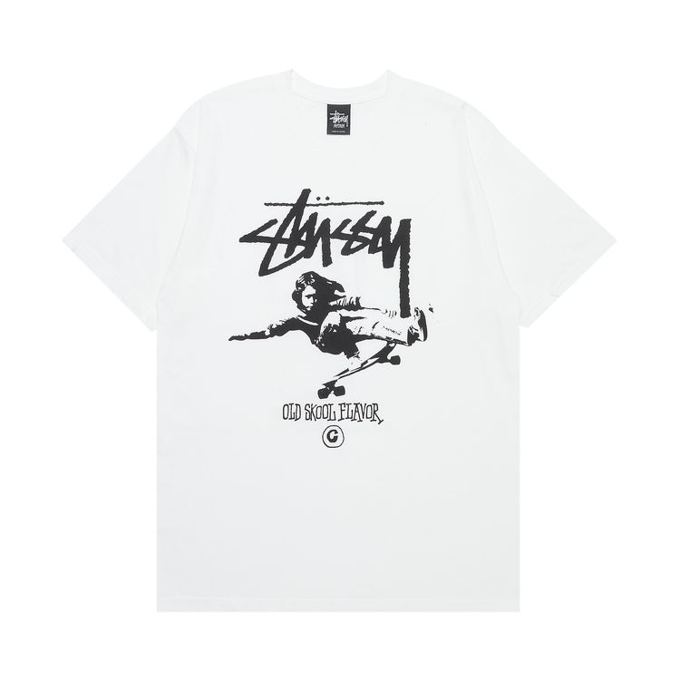 Stussy Stock Skater Tee White
