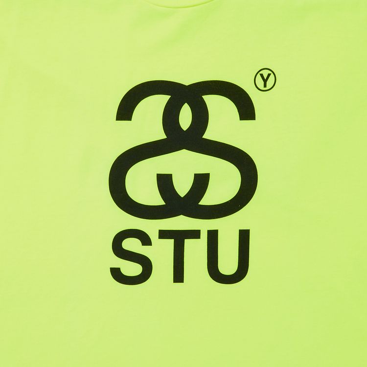 Stussy SS Stu Tee Neon Yellow