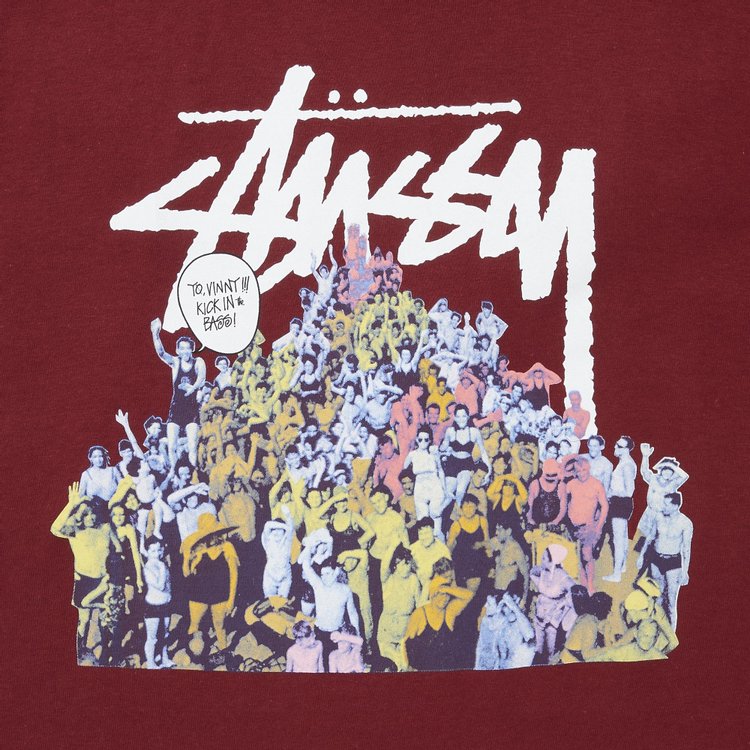 Stussy Beach Mob Tee Wine