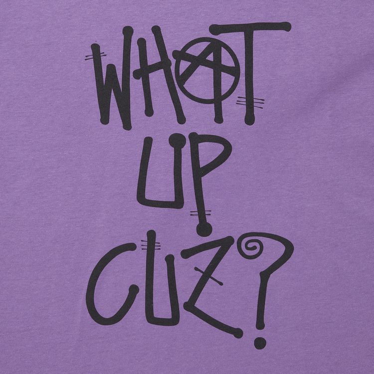Stussy What Up Cuz Tee Purple