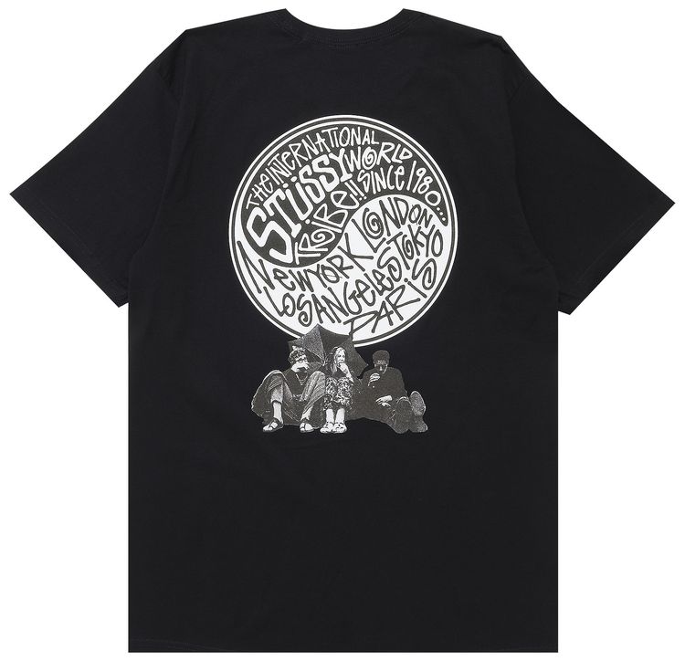 Stussy Hippie Tribe Tee Black