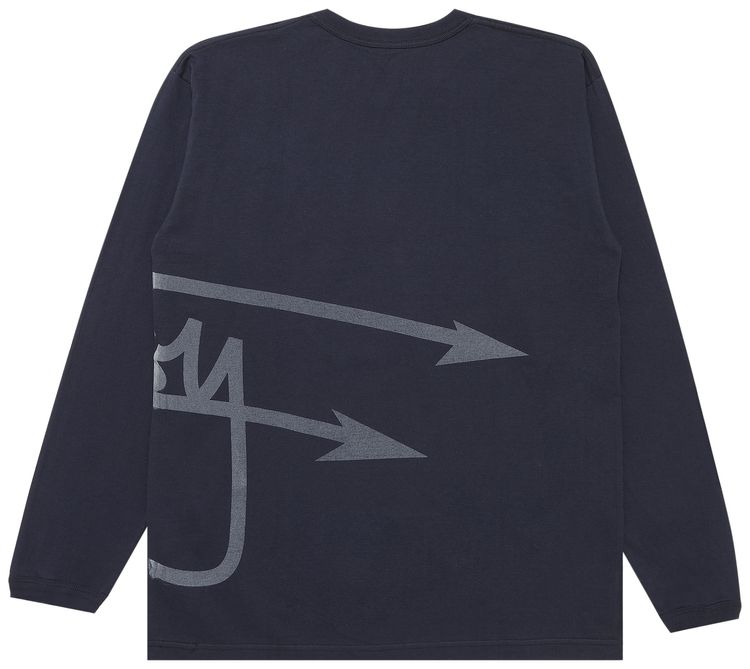 Stussy Gear Reflective Arrow Long Sleeve Navy