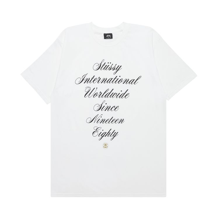 Stussy International Script Tee White