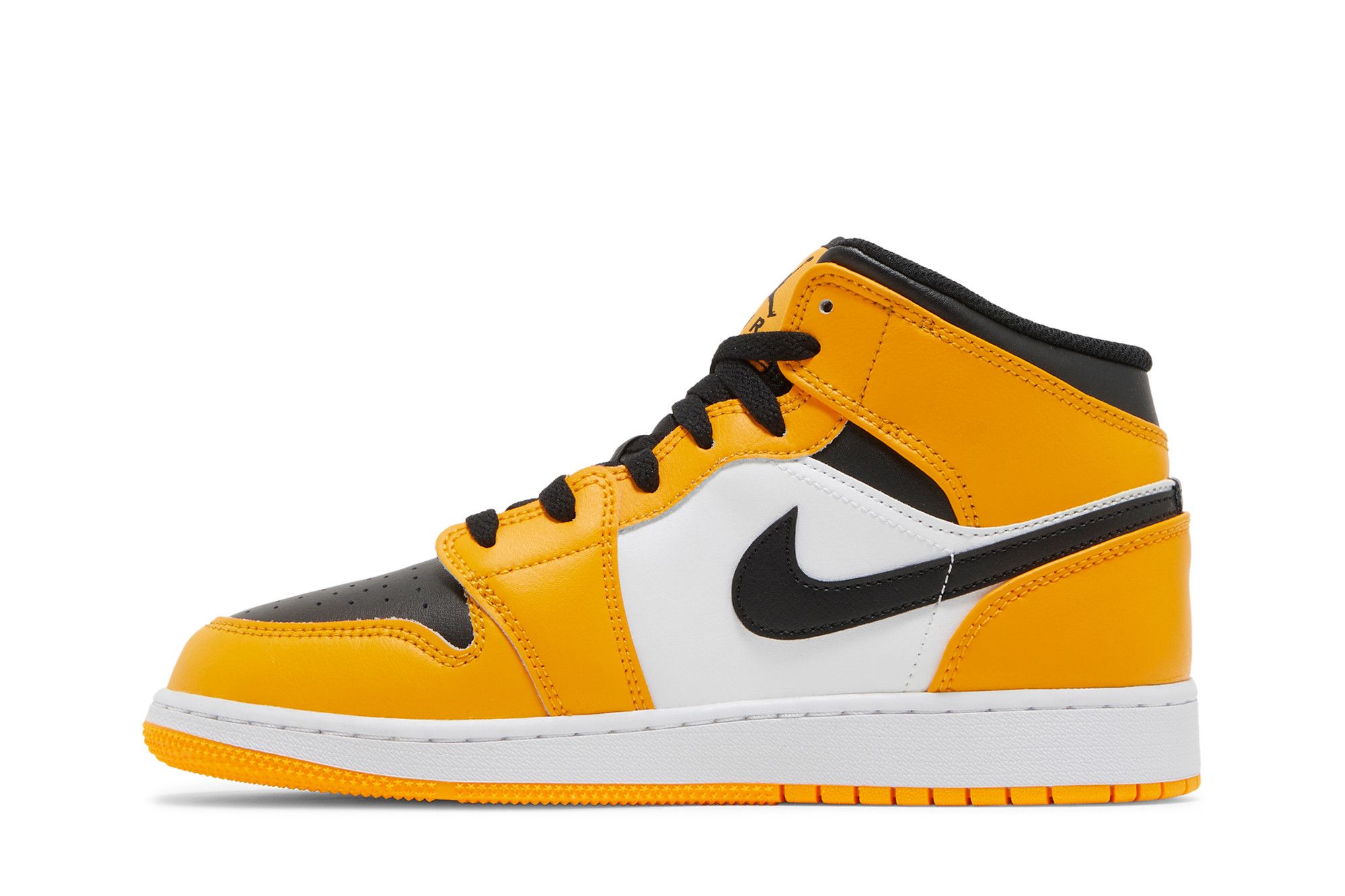 Black and yellow nike jordan 1 store