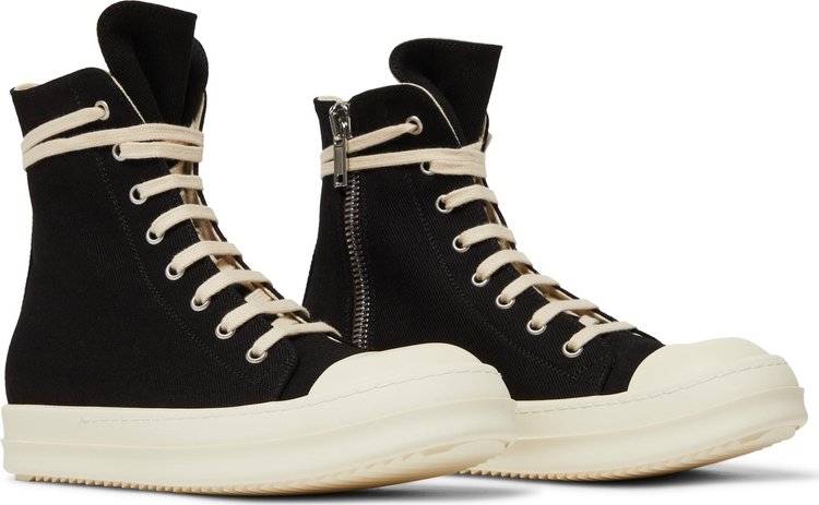 Rick Owens Wmns DRKSHDW Strobe Cotton Denim High Black Milk