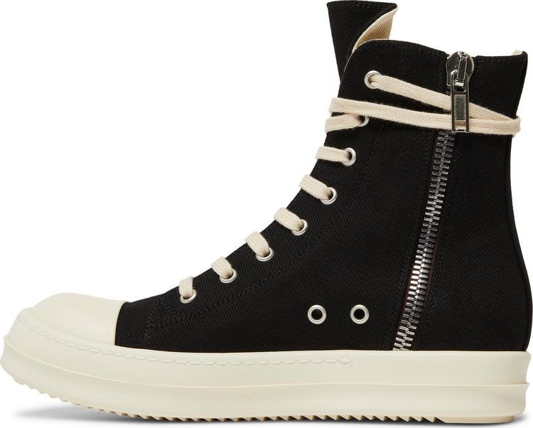 Rick Owens Wmns DRKSHDW Strobe Cotton Denim High Black Milk