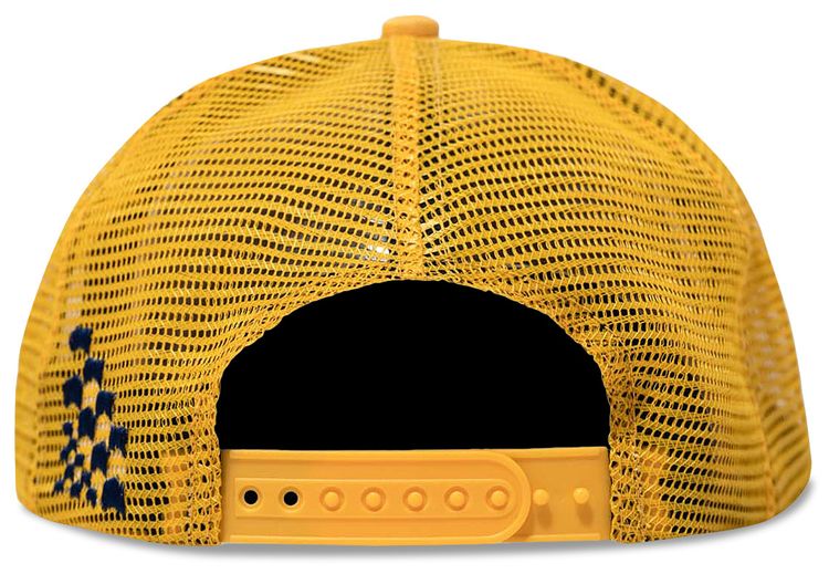 Rhude Trophy Series Foam Hat MustardCreme