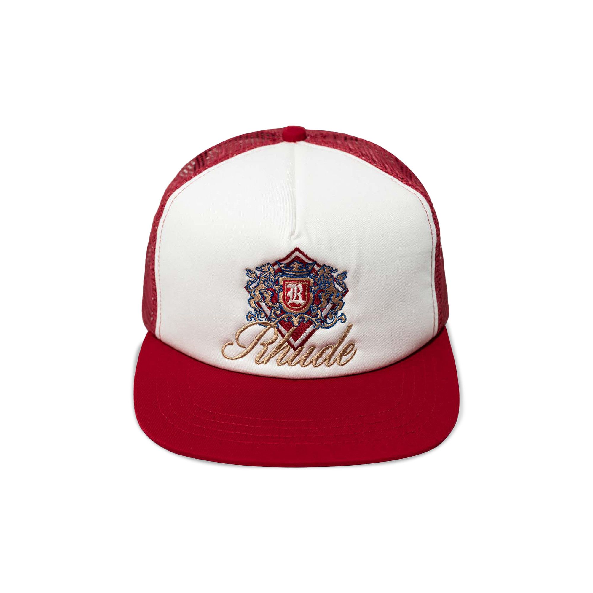 華麗 Rhude Buy Reds GOAT | FW22HA14359042 - White' 'Red/Off Trucker 帽子