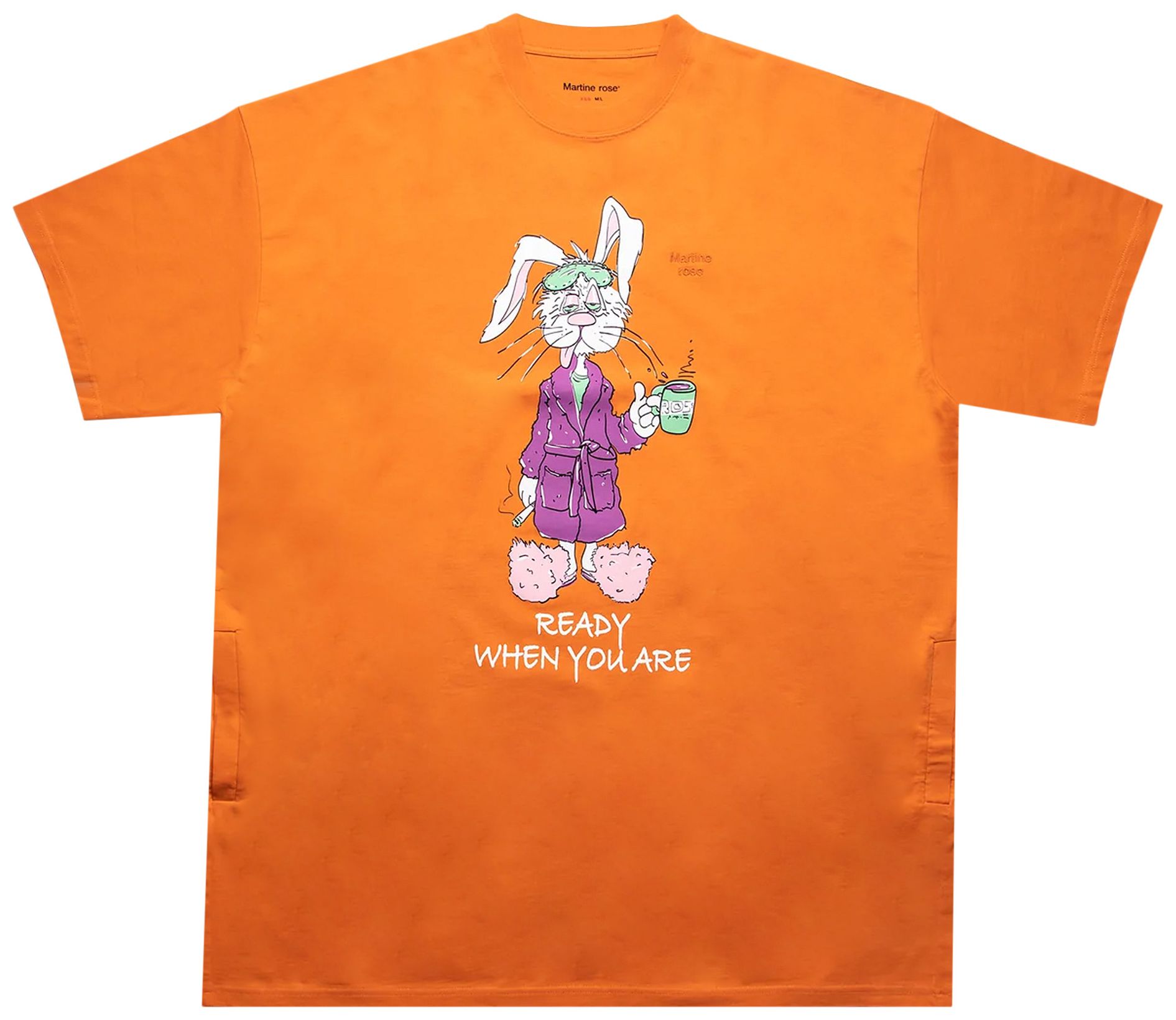 Buy Martine Rose Bunny Oversized T Shirt Orange MRAW22627 ORAN GOAT buy-martine-rose-bunny-oversized-t-shirt-orange-mraw22627-oran-goat