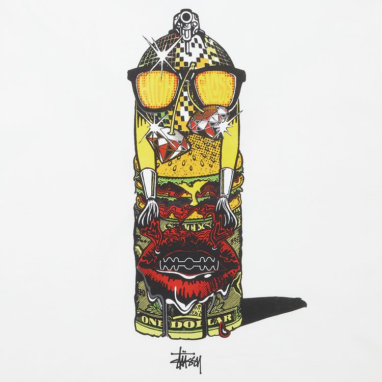 Stussy Gear High Gloss One Dollar Tee White