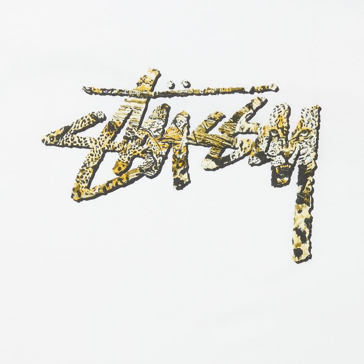 Stussy Cheetah Stock Tee White