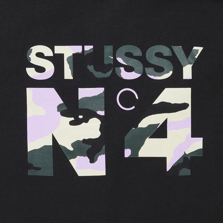 Stussy No 4 Beach Camo Tee BlackPink