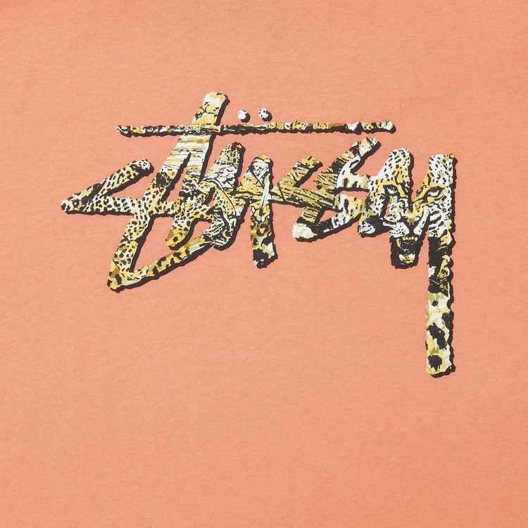Stussy Cheetah Stock Tee Pale Red