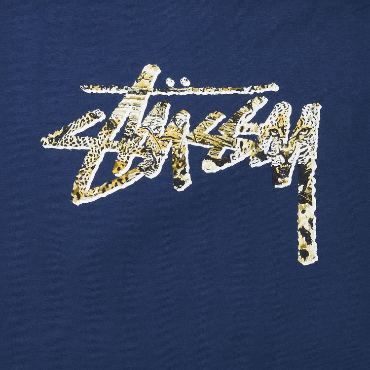 Stussy Cheetah Stock Tee Indigo