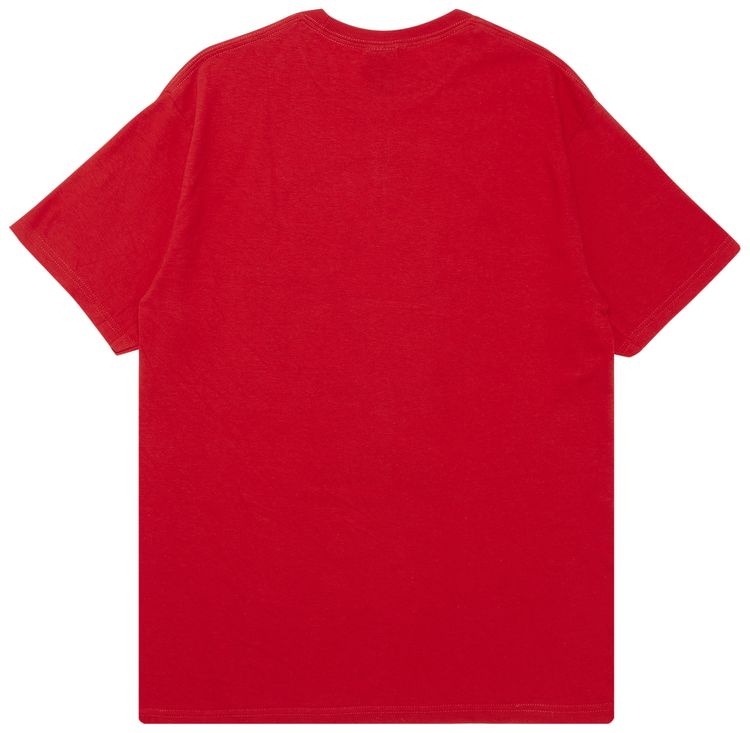 Stussy World Wide Wax Roots Tee Red