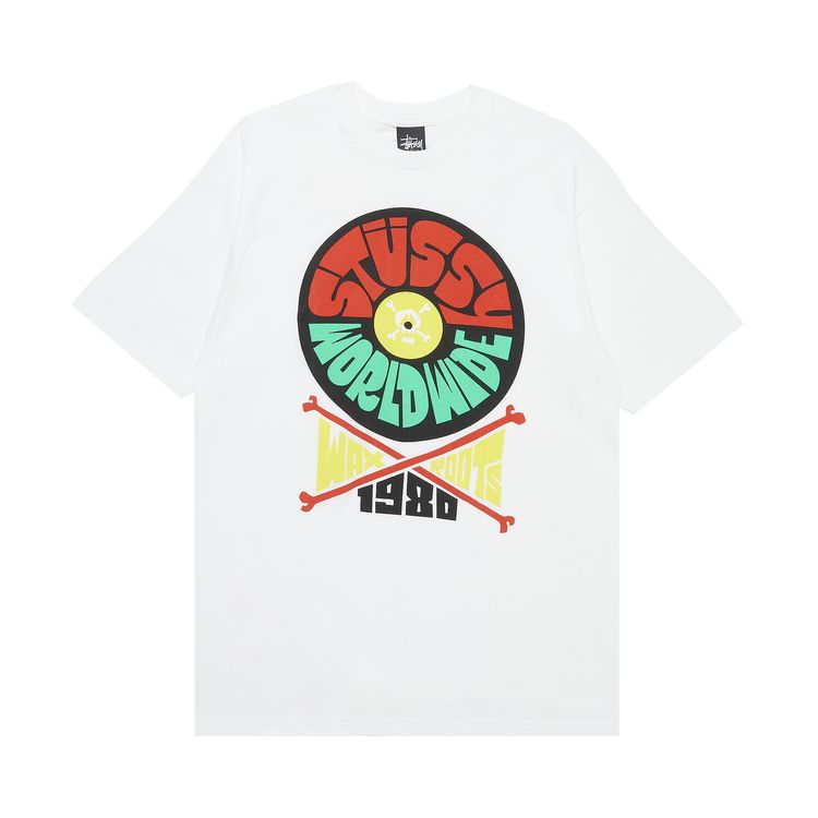 Stussy World Wide Wax Roots Tee White