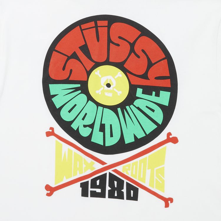 Stussy World Wide Wax Roots Tee White