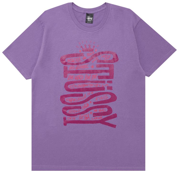 Stussy Sideways Tee Purple